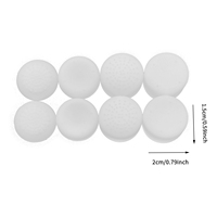 Capuchons de joystick antidérapants en silicone multicolores 8-en-1 à profil haut et bas pour manettes PS5/PS4/Xbox One/Switch Pro