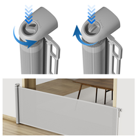 Échantillons en stock : Ensemble de barrières de sécurité rétractables multifonctionnelles pour bébés, compatibles avec les toilettes et les tiroirs, pour usage intérieur/extérieur, installation sans perçage