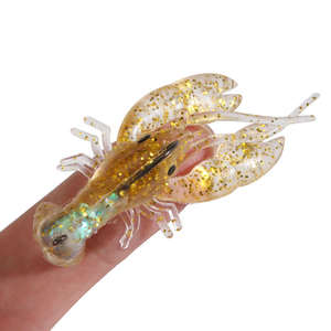 Newbility - 5 Piezas por Bolsa, Señuelo Suave <span class=keywords><strong>de</strong></span> Camarón <span class=keywords><strong>de</strong></span> 50 mm y 4.6 g, Cebo <span class=keywords><strong>de</strong></span> Pesca <span class=keywords><strong>de</strong></span> Silicona Ecológico para Agua Salada - Product Image 2