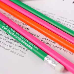 Wholesale Custom Decorative Wooden Pencil 4-Color Printing Gel <b>Pens</b> with Custom Logo for Promotional Advertising Gift - Product Image 4