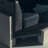 Hochwertiges Luxuriöses Italienisches Verstellbares Voll-Leder-Doppelbett für Villen. Mit Premium-Schlafzimmerdesign und Luxuriöser Oberfläche
