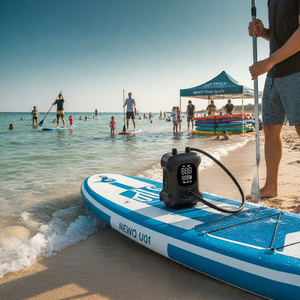 Bomba de Aire Portátil NEWO U01 con Modos Preestablecidos, Banco de Energía USB y Luz LED para SUPs, Tiendas de Campaña Inflables y Cojines - Product Image 1