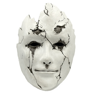 <span class=keywords><strong>Maschera</strong></span> da donna triste con viso semi-bianco effetto resina crepata di alta qualità, per Halloween, <span class=keywords><strong>horror</strong></span>, costume, cosplay, feste e accessori. - Product Image 2