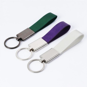 พวงกุญแจของที่ระลึกขายส่ง พวงกุญแจรถยนต์ขนาดเล็กแบบเปล่า พวงกุญแจหนัง PU สกรีนโลโก้ตามสั่ง - Product Image 2