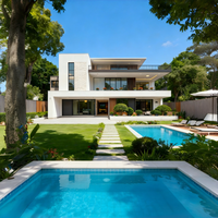 Luxuriöse Moderne Fertigvilla mit Pool |   3-stöckiges Anpassbares Fertighaus