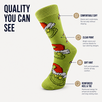 Chaussettes de sport personnalisées OEM pour adultes, chaussettes d'automne à col ras du cou - Polyester/Nylon/Coton/Bambou/Laine, sans couture, respirantes, séchage rapide, impression numérique