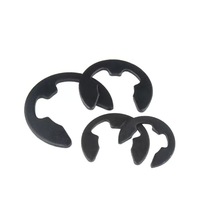 304 Stainless Steel E-Clip Black Retaining Ring Snap Ring Fastener GB896 Standard Construction Use M12 M15 M2 M3-M15