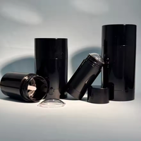 Bouteilles en plastique rotatives de haute qualité 15-75g pour crème déodorante pour le corps et shampooing éliminant les odeurs couleur noir brillant