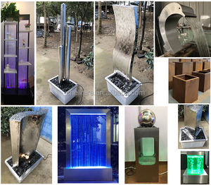 Cascade en verre miroir directement en <span class=keywords><strong>vente</strong></span> en usine avec cloison lumineuse à led blanc chaud pour la décoration intérieure et extérieure - Product Image 6