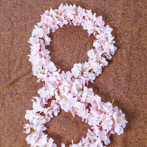 K020765 artificiale mulit colore glicine fiore <span class=keywords><strong>soffitto</strong></span> appeso glicine bianco per la decorazione di eventi di nozze - Product Image 2