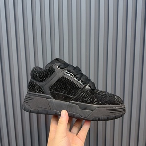 Chaussures de sport classiques de luxe de haute qualité à lacets de la série AMRINR - Chaussures de skateboard incrustées de diamants pour couples - Product Image 3