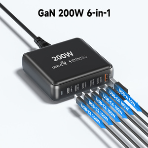 Vina Nouveau Produit 2025 100W 200W Pd Qc <span class=keywords><strong>Qqs</strong></span> Mural Usb C Chargeur Rapide Usb Multi Chargeur de Voyage - Product Image 5