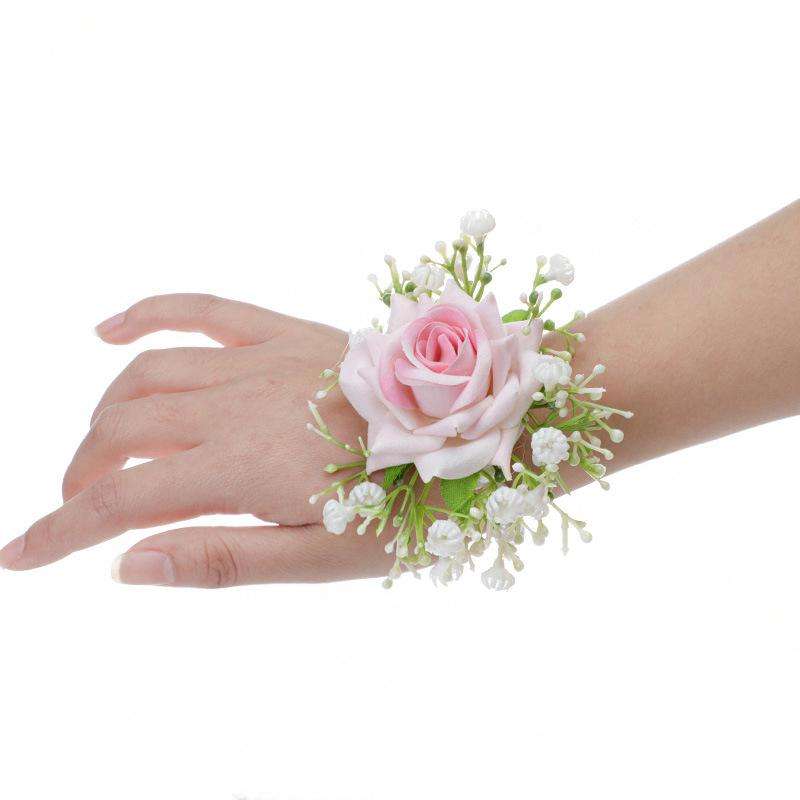 Pink wrist flower