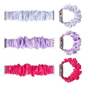 Correa de reloj de seda de morera 100% de color sólido recomendada con tamaño personalizado - Product Image 1