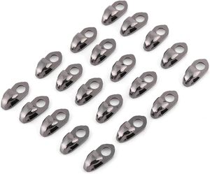 Boucles de lacets en alliage, crochets robustes pour bottes avec rivets, accessoires métalliques durables pour lacets de bottes, ensemble de pièces pour bottes d'escalade et de randonnée - Product Image 4