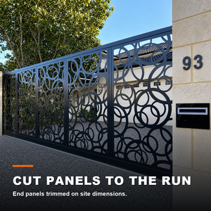 Aluminum Laser Cutting <b>Privacy</b> Gate Custom Design Powder Coated Entrance Barrier for Courtyard and Landscape Projects - Product Image 3
