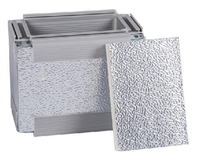Rouleau de papier d'aluminium en relief en stuc pour panneaux PIP