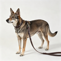 Leder-Hundeleine 100% Echtes Rindsleder Haustier-Gehleine Weiche Komfortable Welpenleine mit Drehverschluss Individuelles Logo