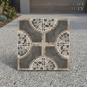 Carreaux de sol en porcelaine Vistaar Rustic Firebrick 40x40cm, résistants, antidérapants, pour extérieur et hall - Product Image 5