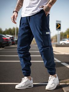 <span class=keywords><strong>Pantaloni</strong></span> da lavoro con coulisse da uomo con tasca laterale <span class=keywords><strong>pantaloni</strong></span> Casual Fit da lavoro per il Fitness all'aperto sport quotidiani <span class=keywords><strong>pantaloni</strong></span> <span class=keywords><strong>Cargo</strong></span> - Product Image 4