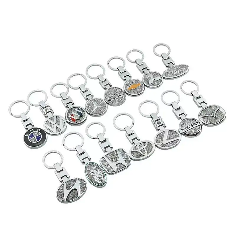 Porte-clés en métal personnalisé de logo de voiture de mode en gros