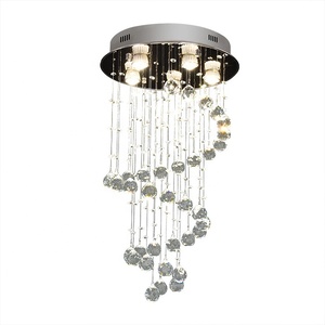 Lámpara colgante <span class=keywords><strong>de</strong></span> techo redonda para <span class=keywords><strong>escalera</strong></span> <span class=keywords><strong>de</strong></span> hotel, candelabros <span class=keywords><strong>de</strong></span> cristal para sala <span class=keywords><strong>de</strong></span> estar, led moderna, vintage, <span class=keywords><strong>de</strong></span> lujo - Product Image 2