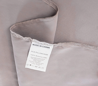 100% pure soie bonne qualité taie d'oreiller refroidissement solide mûrier soie taie d'oreiller pour la maison