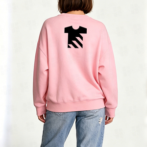 เสื้อสเวตเชิ้ตผ้าเฟรนช์เทอร์รี่ทรงสลิมฟิตสำหรับผู้หญิง สีสันปรับแต่งได้ ปักลายได้ ใส่สบาย ผ้าฟลีซเนื้อนุ่ม - Product Image 2