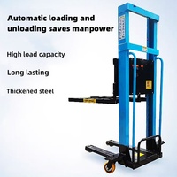 Chariot élévateur autoporteur 1200 kg, moteur 1500 W, transpalette électrique portable, batterie lithium-ion, déplaceur latéral hydraulique, largeur d'allée 94 cm
