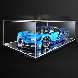 Vitrine d'exposition en acrylique pour modèles de voitures, boîte de présentation transparente anti-poussière pour collection de modèles de voitures et blocs de construction <span class=keywords><strong>Lego</strong></span> - Product Image 5