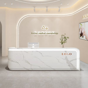 Estética médica minimalista Clínica dental Mostrador de recepción Hotel corporativo Recepción Cuadrado Salón de belleza Mostrador de cajero - Product Image 1