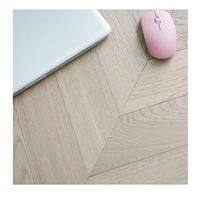 Parquet en bois d'ingénierie moderne en chêne blanc lisse, motif chevron, 15/4 mm, multicouche, système clic, garantie 5 ans, haut de gamme