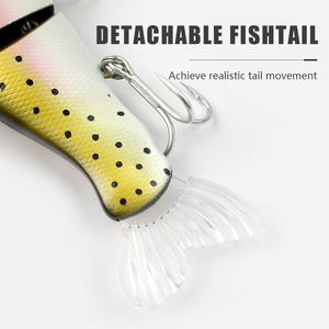 Señuelo de Pesca LUSHAZER Articulado Swimbait Wobbler Hundido 33g Isca Artificial Cebo de Natación para Lobina y Trucha - Product Image 6