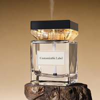 Diffuseur d'aromathérapie intelligent en verre avec lumière d'ambiance, diffuseur d'huiles essentielles sans flamme grande capacité pour chambre et décoration intérieure