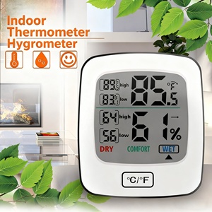 Mini-Thermo-Hygromètre Numérique <span class=keywords><strong>d</strong></span>'Intérieur Haute Précision avec Grand Écran LCD Clair et Rétroéclairage, en Plastique, Indicateur de Niveau de Confort, <span class=keywords><strong>Appareil</strong></span> Domestique OEM - Product Image 4