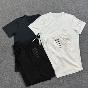 Conjunto Deportivo Corto para Hombre 2026, Transpirable, <span class=keywords><strong>de</strong></span> Secado Rápido, para Fitness, Running, Entrenamiento, Deporte al Aire Libre - Product Image 1