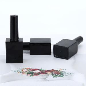 Flacon de vernis à ongles carré 15ml noir 15ml, flacon vide minimaliste haute couture pour vernis <span class=keywords><strong>gel</strong></span> - Product Image 3