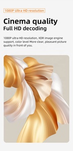 Projecteur de cinéma 3D sans fil Wi-Fi à courte focale 1000 ANSI pour réunions, films et jeux, compatible Smart TV 4K et 1080P natifs - Product Image 3