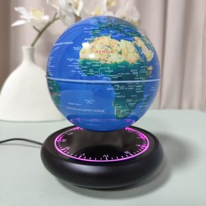 HCNT Speaker Night Light Magnetic Levitating Globe Lamp 16 Colors Gradient Base 16 Colors <b>Change</b> for Globe 360° Rotation - Product Image 4