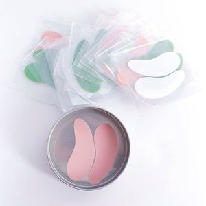 Custom Pink Reusable Silicone Pads Food Grade Sheet <b>Eye</b> <b>Mask</b> for Dry Skin Features Wrinkle Dark Circles Reduction Oem Supply - Product Image 1