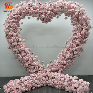 Arco de Flores Artificiales en Forma de Corazón SMOOTH Love, Arco de Flores de Seda en Forma de Corazón para Decoración de Bodas - Product Image 2