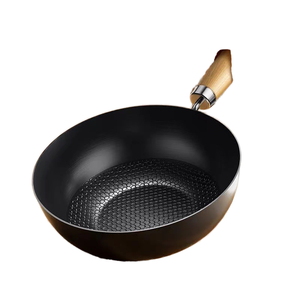 Poêle à frire antiadhésive et poêle à frire portable en acier inoxydable pour l'extérieur pour cuisinière à induction au gaz Woks - Product Image 2
