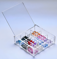 Organisateur de rangement en acrylique transparent pour la cuisine Organisateur de réfrigérateur empilable Boîte de rangement Bacs Distributeur de canettes de soda pour réfrigérateur