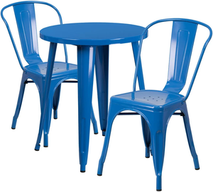 Modern Industrial Design Metal <b>Restaurant</b> <b>Set</b> Table Chairs 4 Seater Durable Commercial Furniture for <b>Restaurant</b> Bar Canteen - Product Image 2