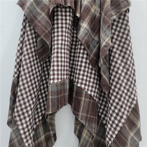 <span class=keywords><strong>Jupe</strong></span> plissée trapèze taille haute mi-longue <span class=keywords><strong>gris</strong></span> style rétro à carreaux irréguliers, anti-plis, pour femme, idéale pour le streetwear - Product Image 6