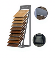 Présentoir de plancher en bois écologique avec support de produits de beauté au détail et support de rotation pliable