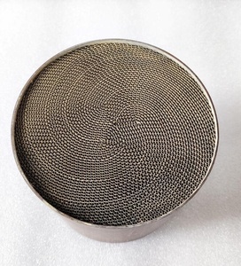 Convertisseur catalytique pour chat en acier inoxydable à noyau métallique en nid d'abeille 200 <span class=keywords><strong>CPSI</strong></span> 300CELL Catalyseur à trois voies pour échappement de moto et de voiture - Product Image 2