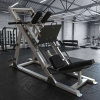 Machine de musculation professionnelle 2-en-1 en acier robuste pour presse à cuisses et hack squat, équipement de musculation des jambes pour la maison et la salle de sport