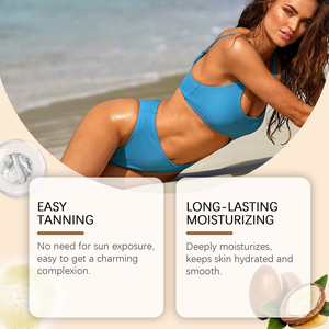 SHAYOU <span class=keywords><strong>Olio</strong></span> Abbronzante Idratante Vegano alle Gocce di Arancia con Peptidi, Formato Regolare, Esperienza Abbronzante Lussuosa per Tutti i Tipi di Pelle - Product Image 2