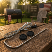 Sonde de température pour viande et barbecue PT1000 avec clip de sonde à 3 trous